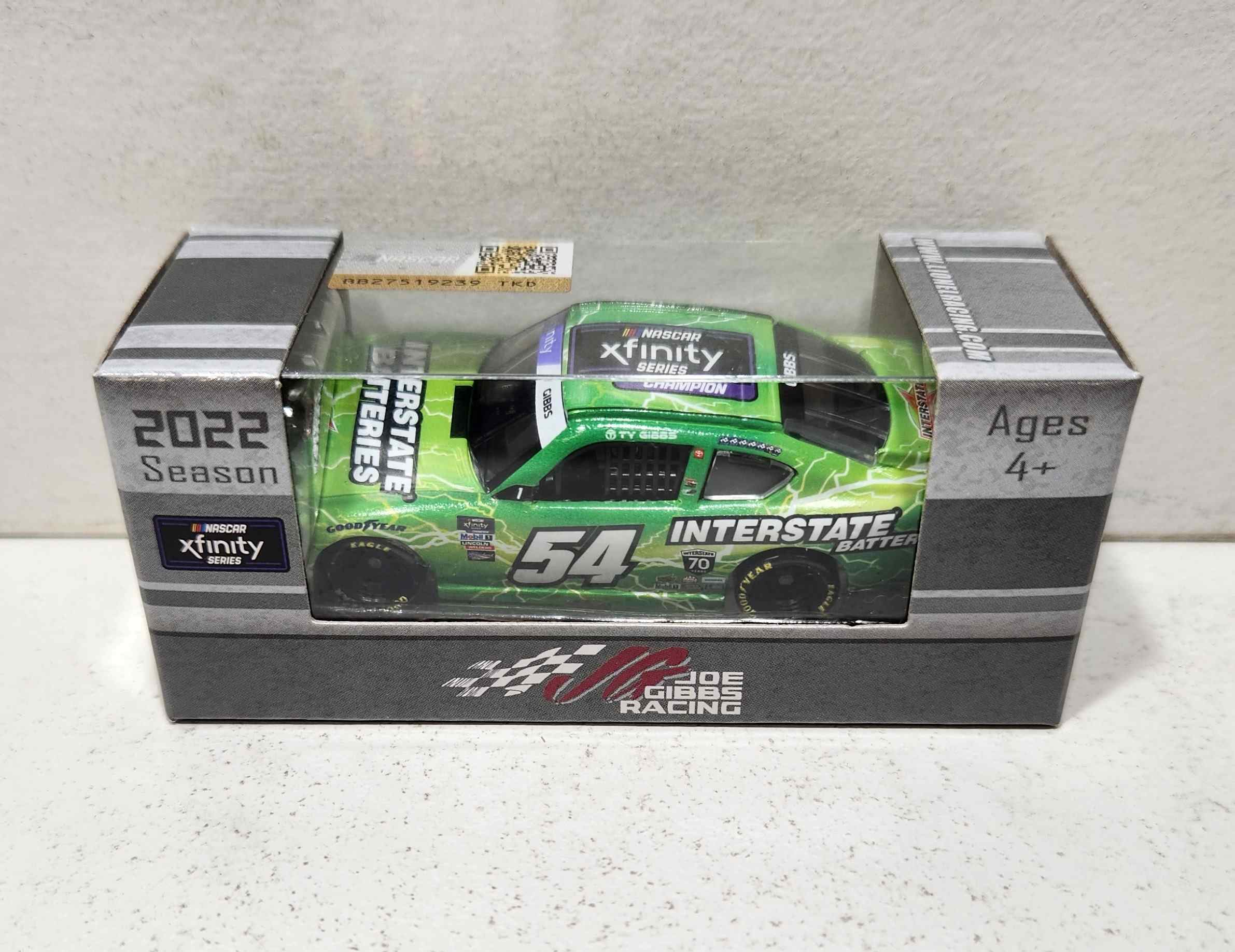 2022 Ty Gibbs 1/64th Interstate Batteries "Xfinity Series Champion" Supra