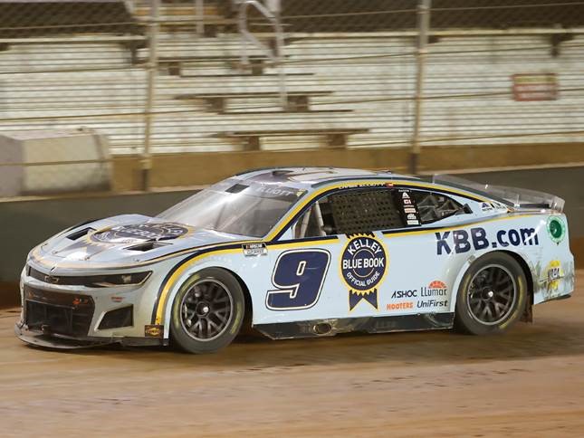 2022 Chase Elliott 1/24th Kelley Blue Book "Bristol Dirt Raced" Elite Camaro