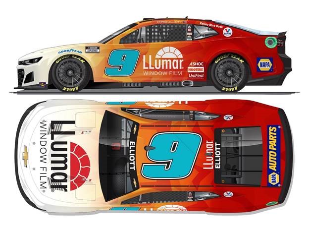 2022 Chase Elliott 1/24th Llumar "Next Gen" hood open Camaro