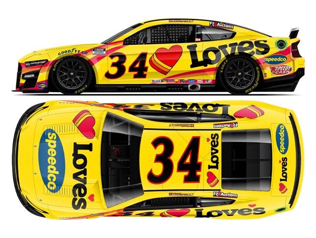 2022 Michael McDowell 1/64th Love's Travel Stops "Next Gen" car