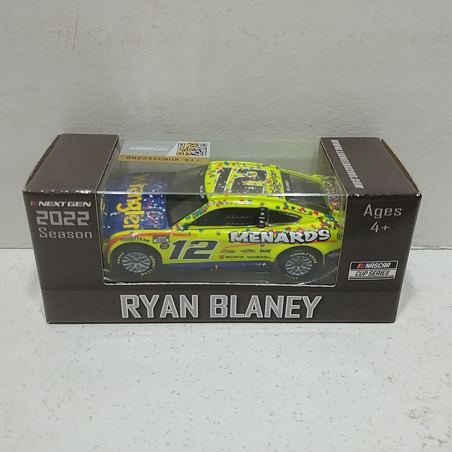 2022 Ryan Blaney 1/64th Menards/Wrangler "All-Star Win""Next Gen" Mustang