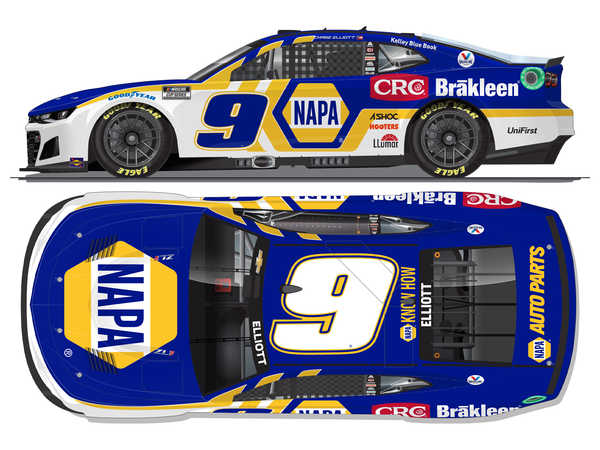 2022 Chase Elliott 1/24th NAPA "CRC Brakleen""Next Gen" hood open Camaro