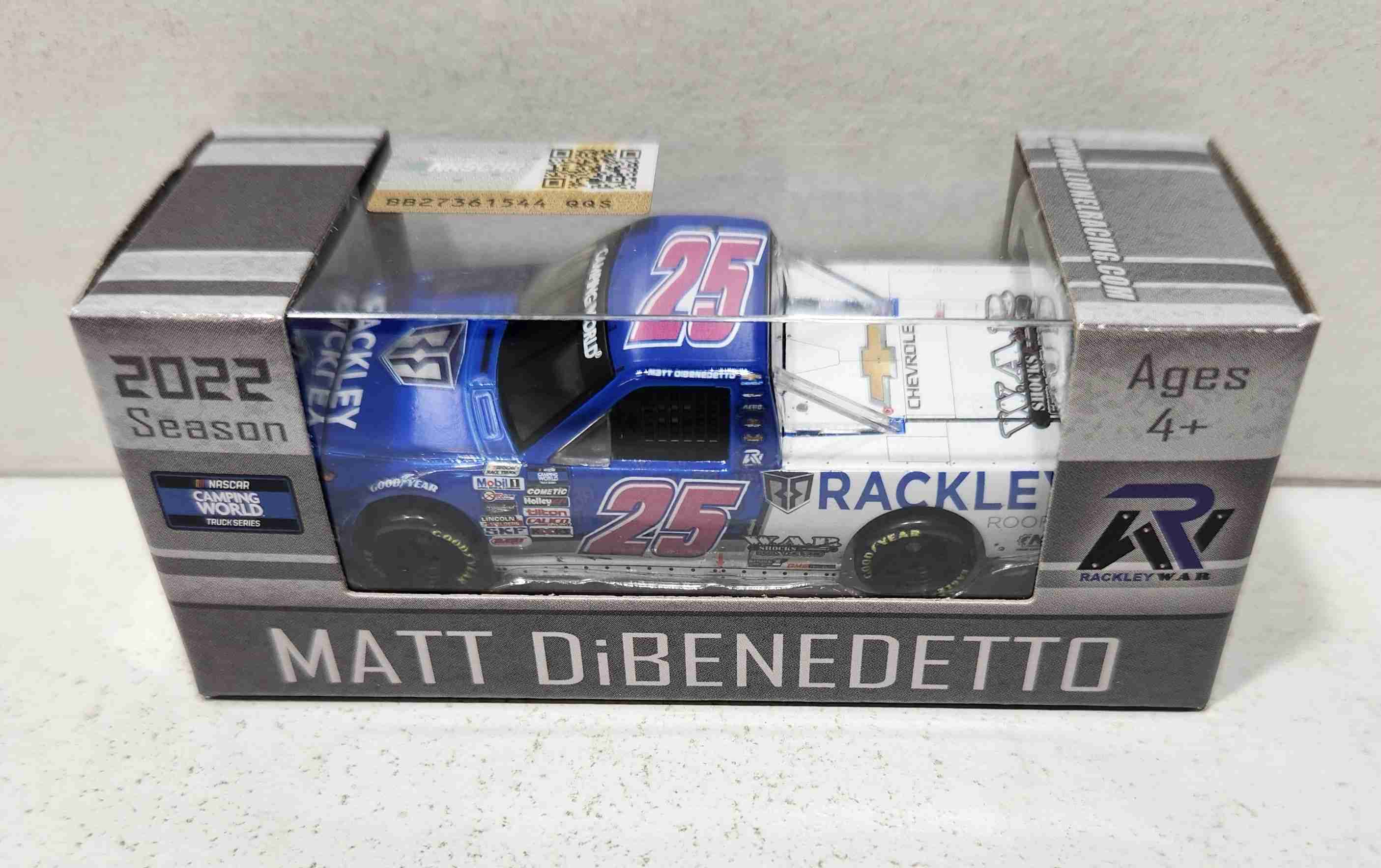 2022 Matt DiBenedetto 1/64th Rackley Roofing "Talladega Win" Silverado