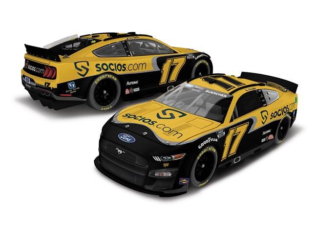 2022 Chris Buescher 1/64th SOCIOS.com "Darlington Throwback" "Next Gen" car