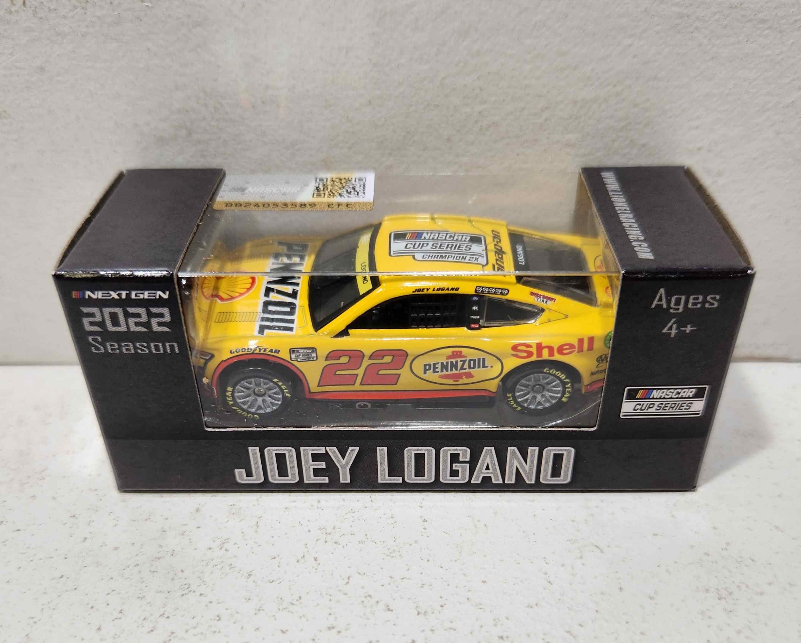 2022 Joey Logano 1/64th Shell "NASCAR Cup Champion" Mustang