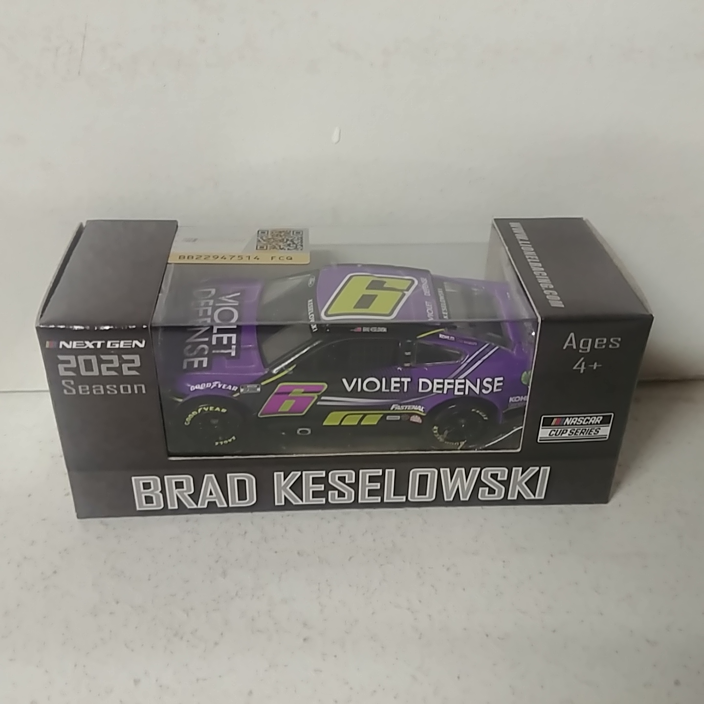 2022 Brad Keselowski 1/64th Violet Defense "Next Gen" Mustang