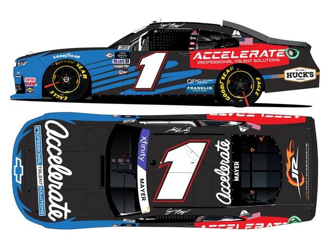 2023 Sam Mayer 1/64th Accelerate Professional Talent Solutions "Darlington Throwback" "Xfinity Series" Camaro