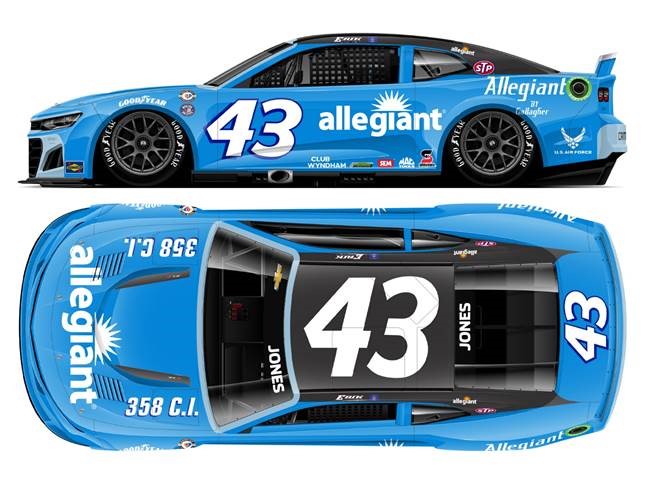 2023 Erik Jones 1/64th Allegiant "Darlington Throwback" Camaro