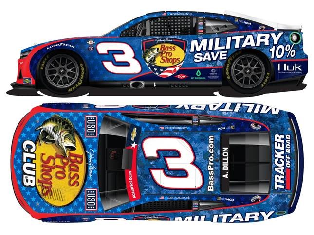 2023 Austin Dillon 1/64th Bass Pro Shops "Salutes" Camaro