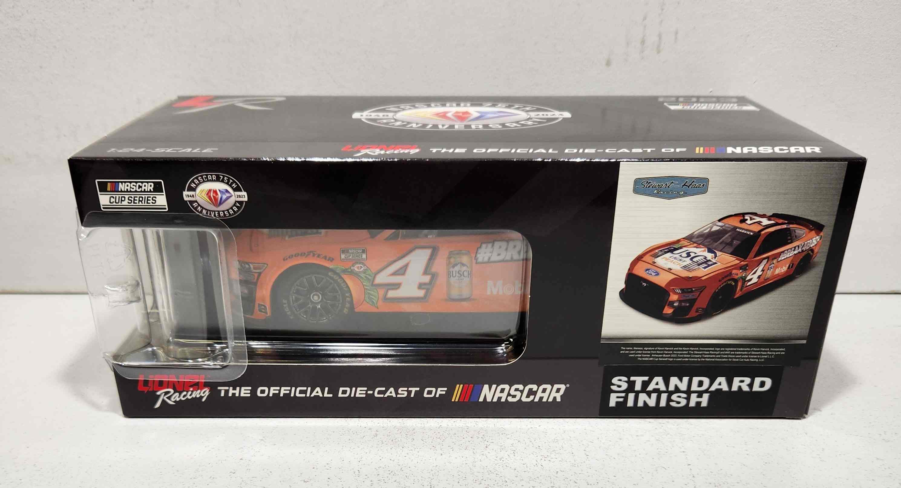 2023 Kevin Harvick 1/24th Busch Light "Peach" hood open Mustang