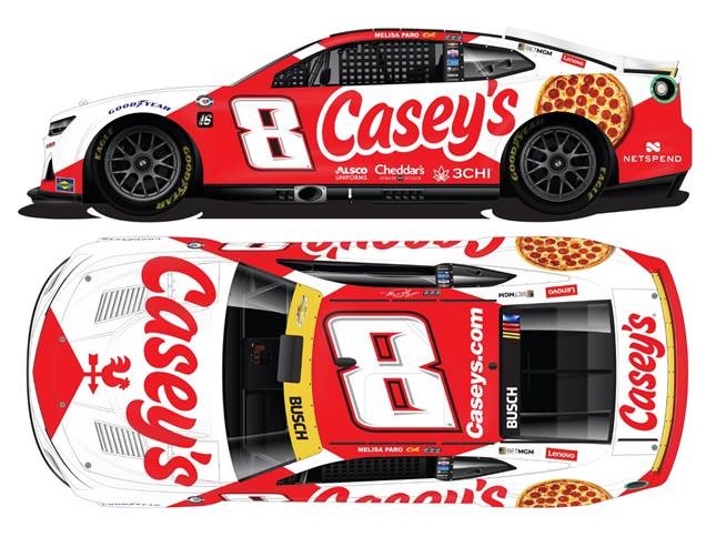 2023 Kyle Busch 1/24th Casey's hood open Camaro