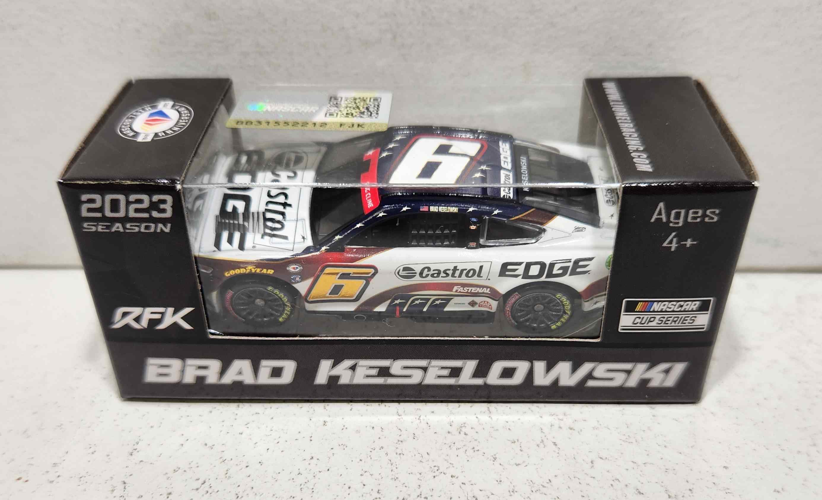 2023 Brad Keselowski 1/64th Castrol Edge "Salutes" Mustang