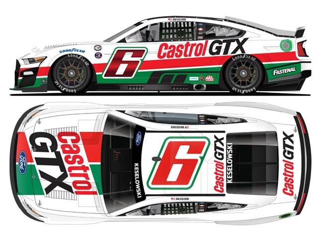 2023 Brad Keselowski 1/64th Castrol GTX "Darlington Throwback" Mustang