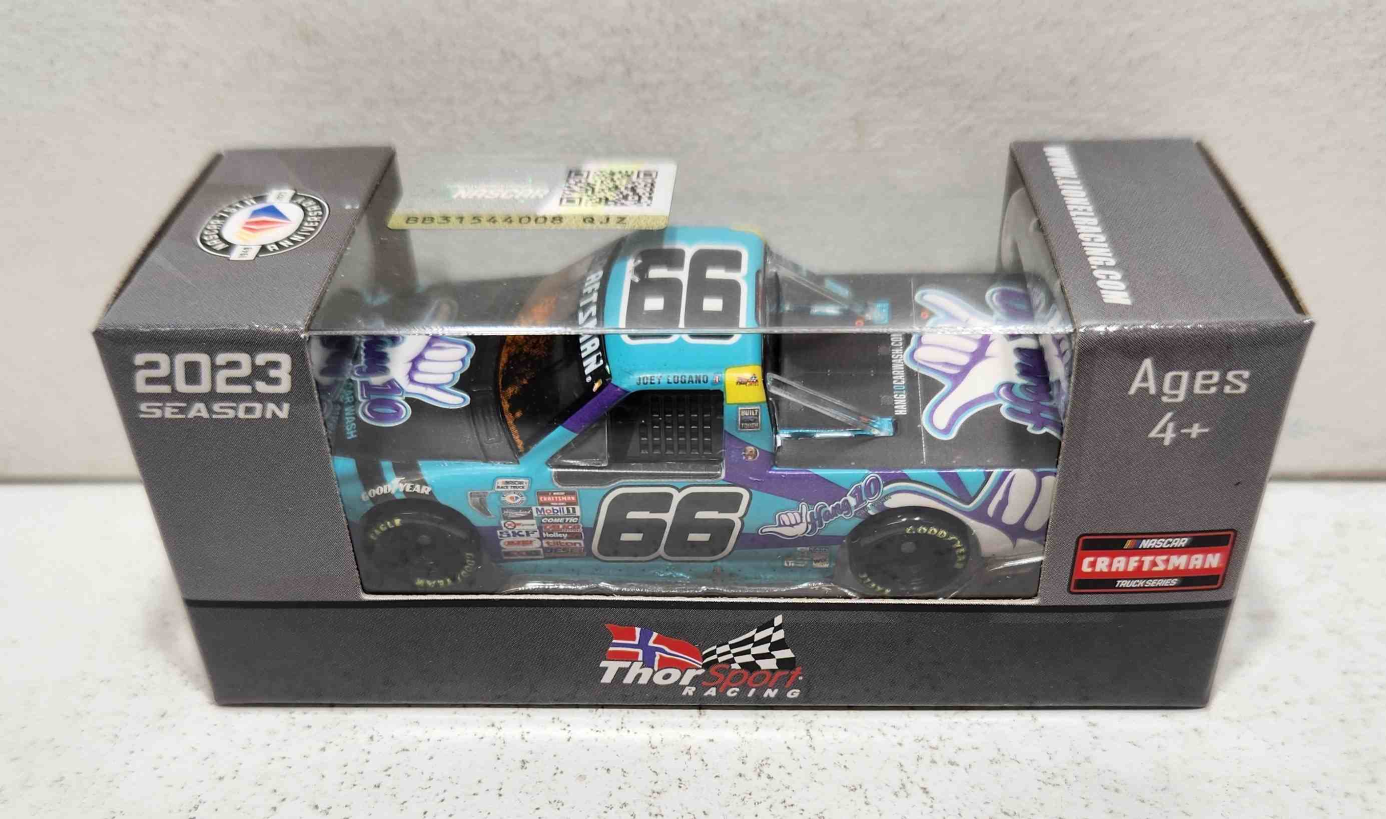 2023 Joey Logano 1/64th Hang 10 Car Wash "Bristol Dirt Win" Ford F-150