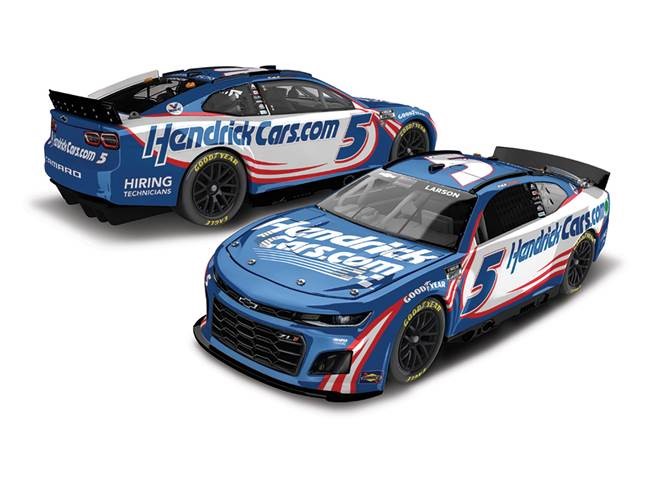 2023 Kyle Larson 1/24th HendrickCars.com hood open Camaro