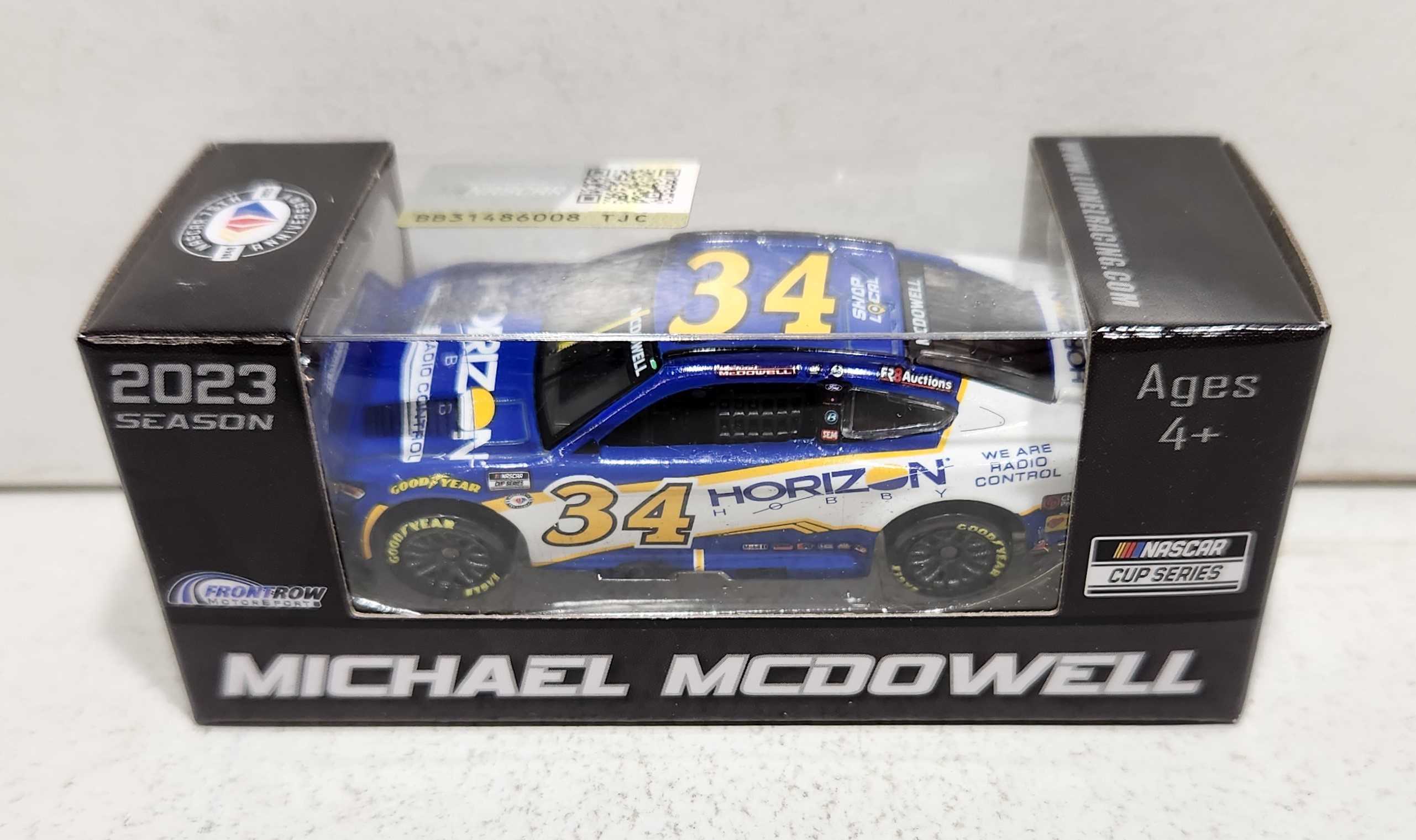 2023 Michael McDowell 1/64th Horizon Hobby "Indy Road Course Win" Mustang
