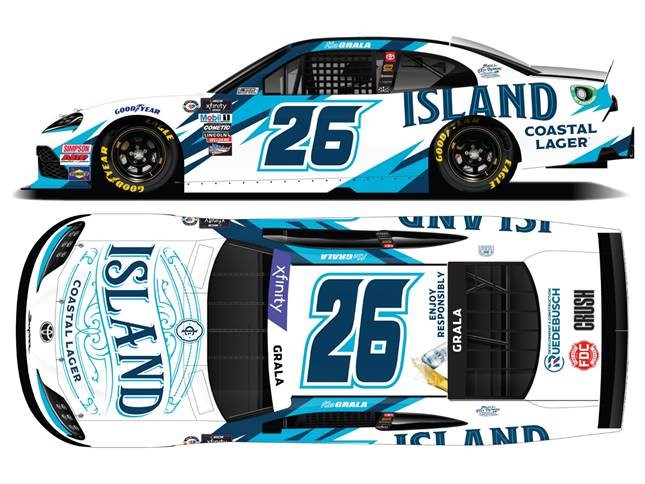 2023 Kaz Grala 1/64th Island Coastal Lager "Xfinity Series" Toyota Supra GR 