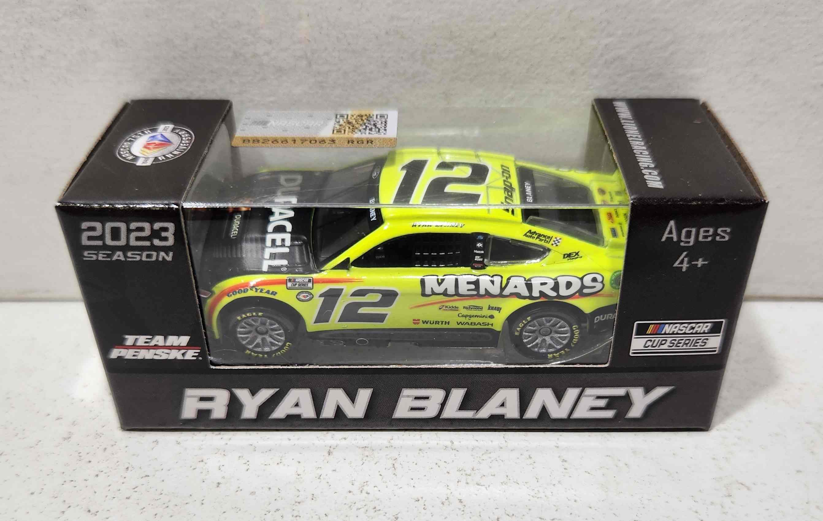 2023 Ryan Blaney 1/64th Menards Duracell Mustang