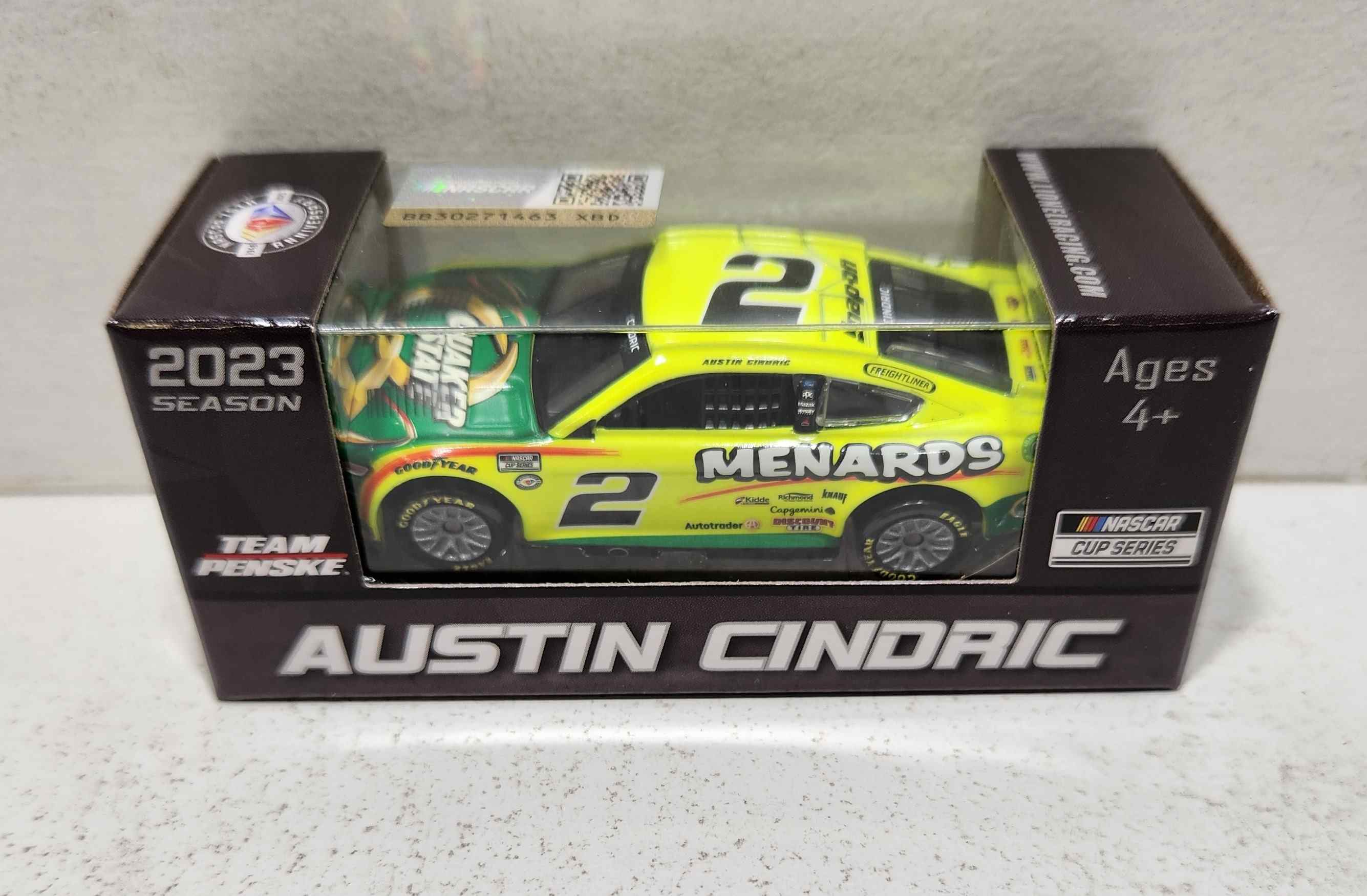 2023 Austin Cindric 1/64th Menards Quaker State Mustang