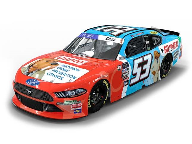 2023 Joey Gase 1/64th National Crime Prevention Council "Xfinity Series" Mustang