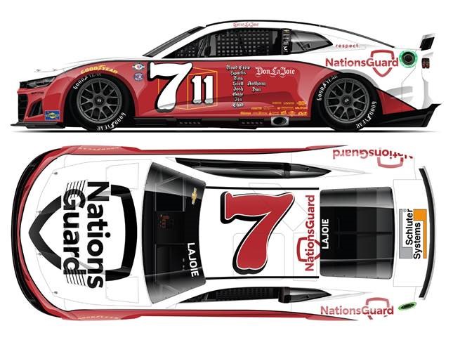 2023 Corey Lajoie 1/64th Nations Guard "Darlington Throwback" Camaro