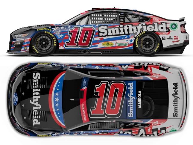 2023 Aric Almirola 1/64th Smithfield "Salutes" Mustang