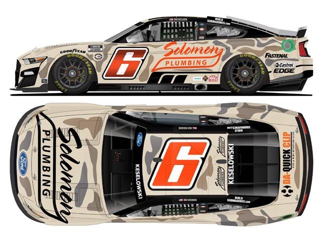 2023 Brad Keselowski 1/64th Solomon Plumbing "Camo" Mustang