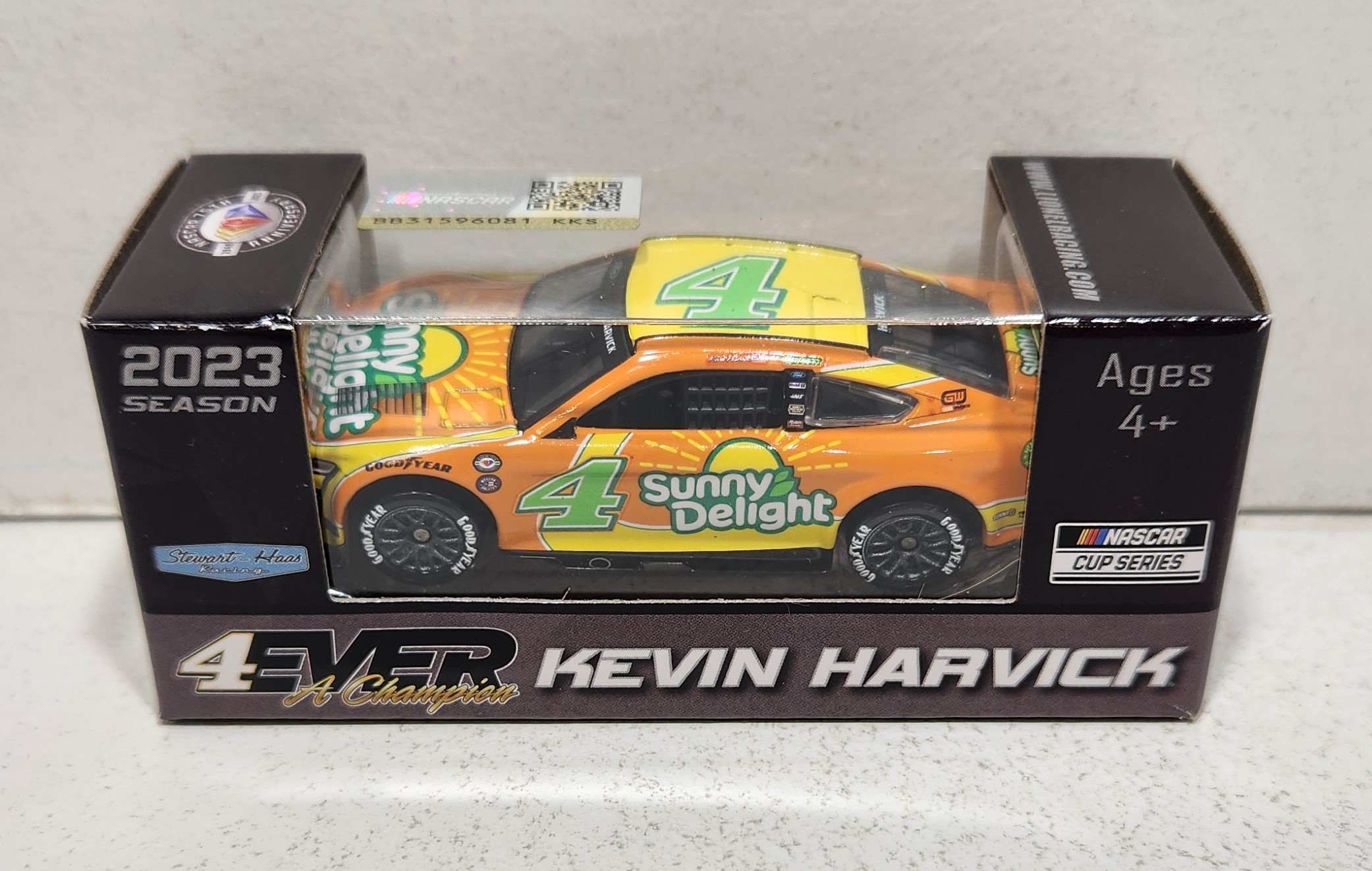 2023 Kevin Harvick 1/64th Sunny Delight "Darlington Throwback" Mustang