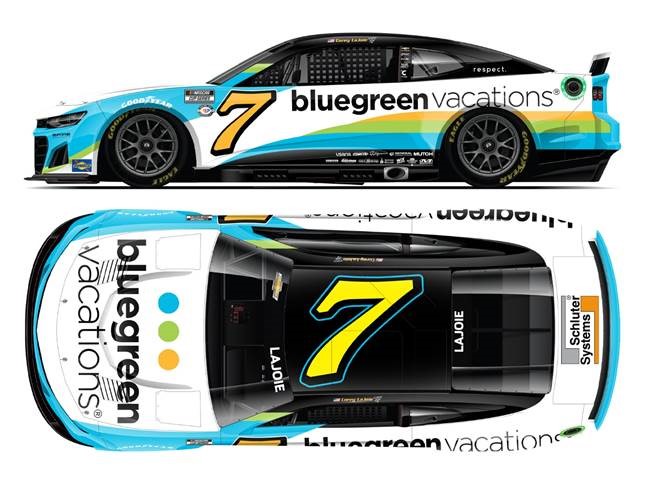 2023 Corey Lajoie 1/64th Blue Green Vacations Camaro