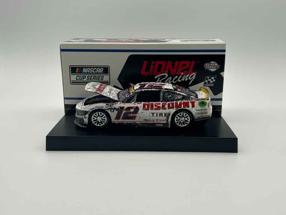 2024 Ryan Blaney 1/24th Discount Tire "Martinsville Win" hood open Mustang