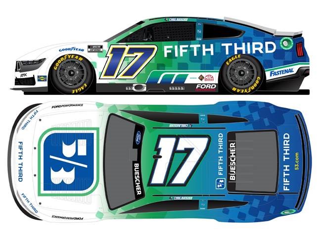 2024 Chris Buescher 1/64th Fifth Third Mustang