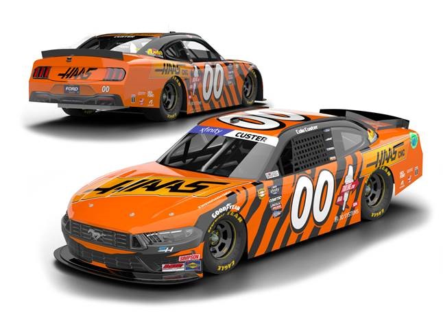 2024 Cole Custer 1/64th HAAS "Darlington Throwback""Xfinity Series" Mustang