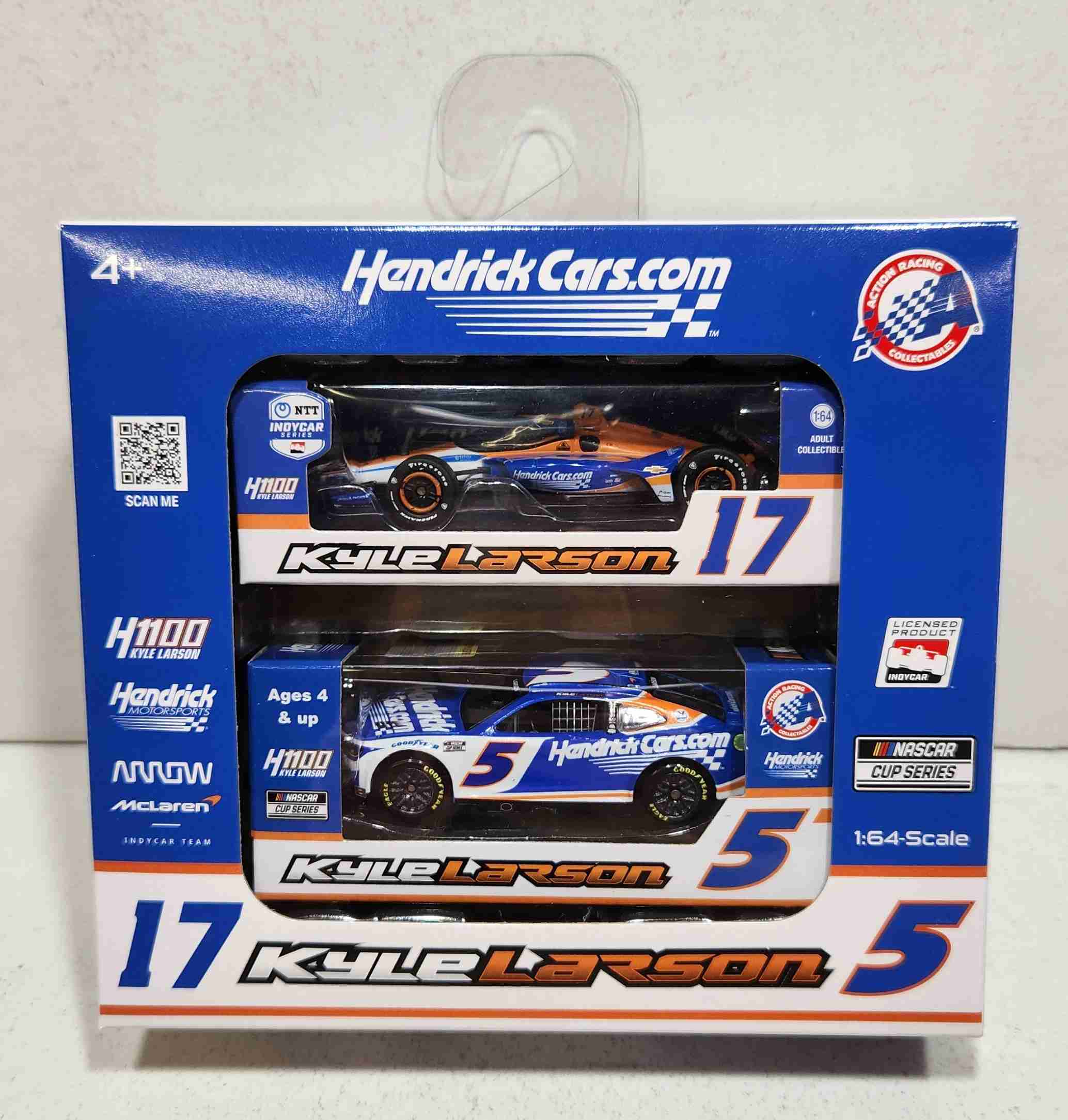 2024 Kyle Larson 1/64th HendrickCars "1100" Camaro and Indy Car Set