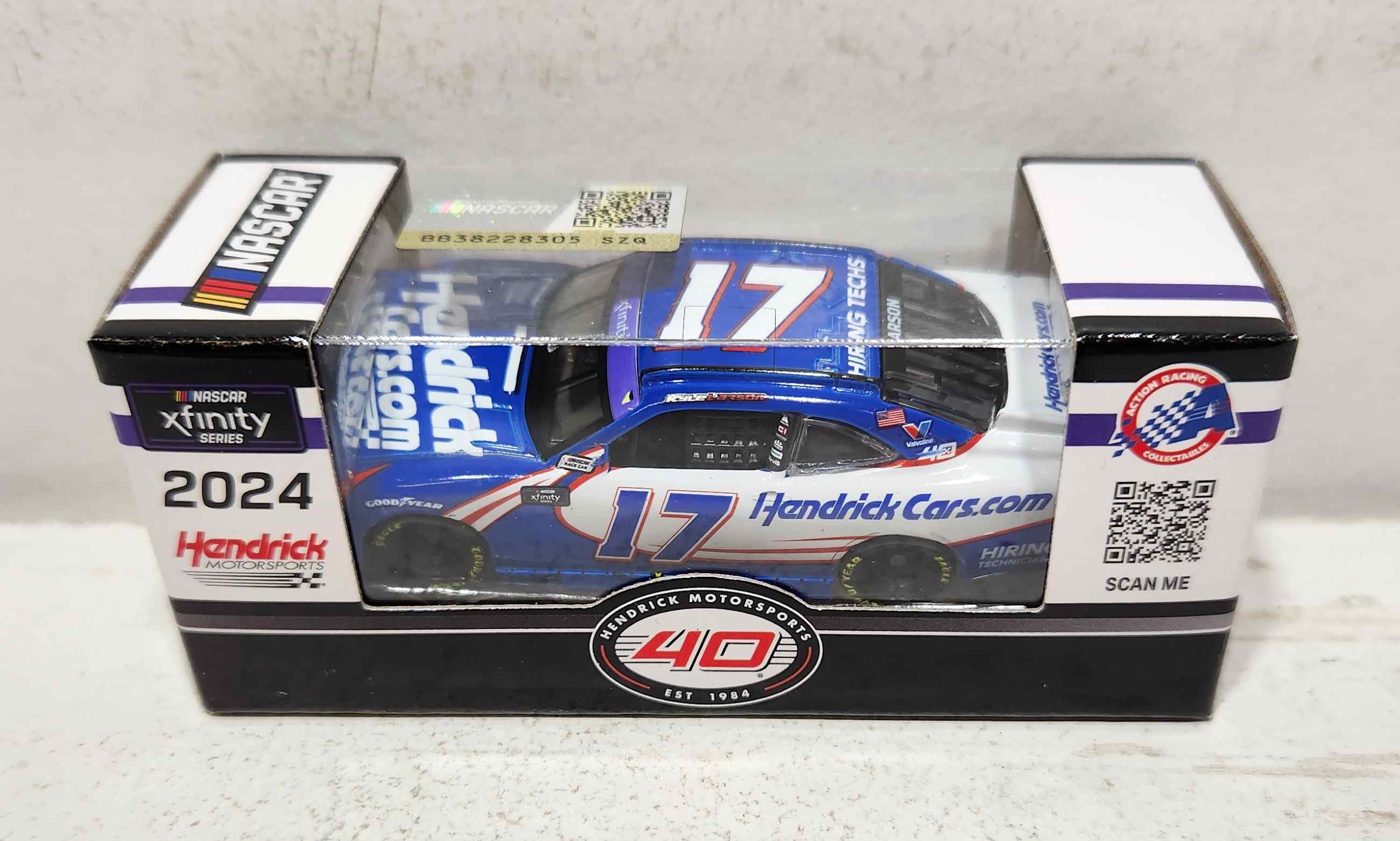 2024 Kyle Larson 1/64th HendrickCars.com "COTA Win""Xfinity Series Camaro