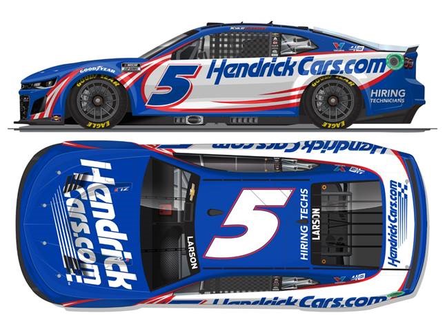 2024 Kyle Larson 1/24th HendrickCars.com hood open Camaro