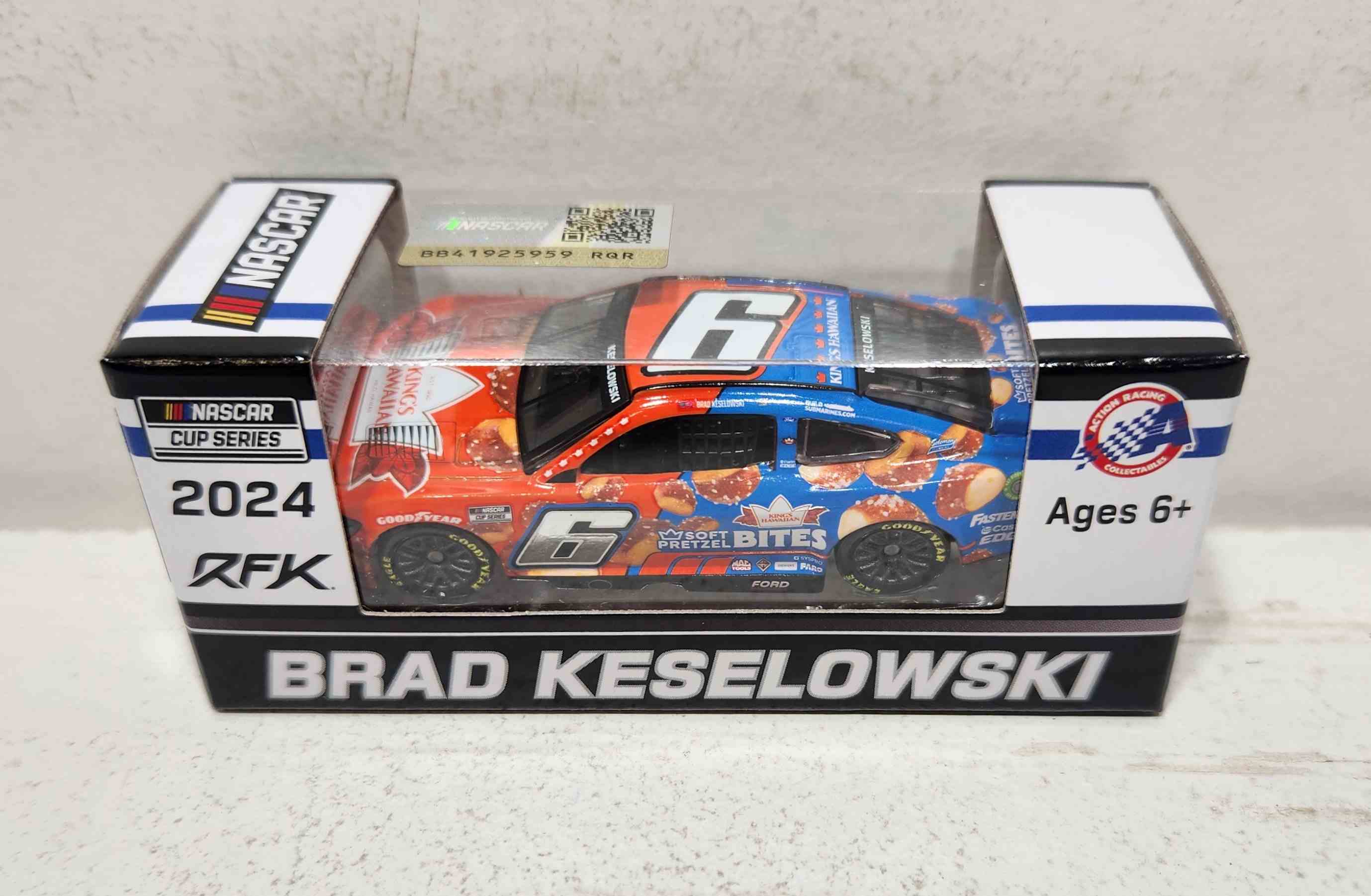 2024 Brad Keselowski 1/64th King’s Hawaiian Soft Pretzel Bites Mustang