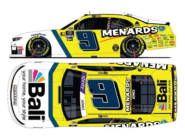 2024 Brandon Jones 1/64th Menards Bali "Darlington Throwback" Camaro