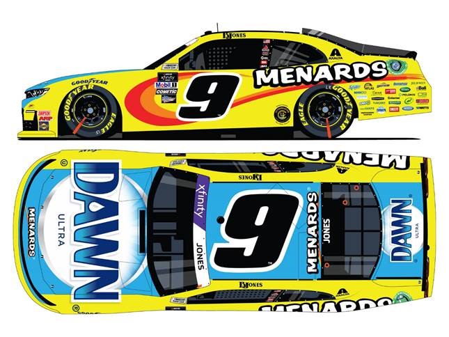 2024 Brandon Jones 1/64th Menards Dawn "Xfinity Series" Camaro