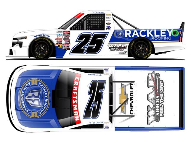 2024 Ty Dillon 1/64th Rackley Roofing "50th Anniversary" Silverado