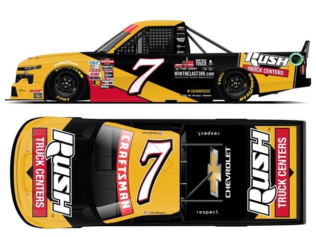 2024 Clint Bowyer 1/64th Rush Truck Centers Silverado