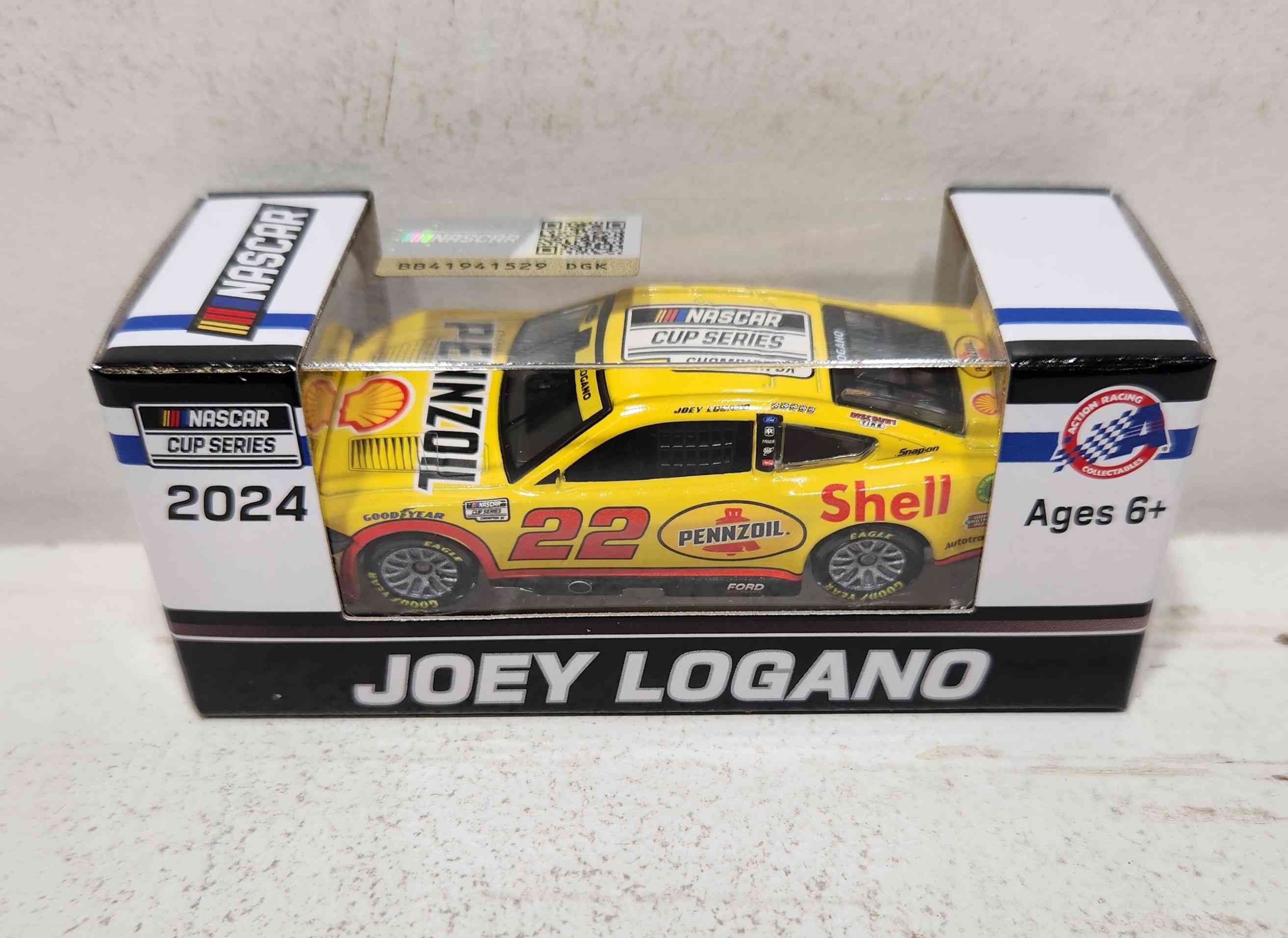 2024 Joey Logano 1/64th Shell Pennzoil "Nascar Cup Champion" Mustang