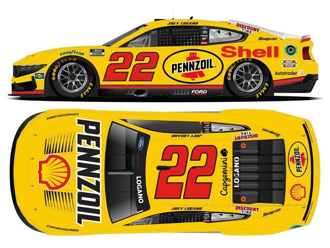 2024 Joey Logano 1/64th Shell Pennzoil Mustang