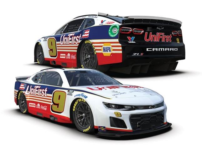 2024 Chase Elliott 1/64th Unifirst "Darlington Throwback" Camaro