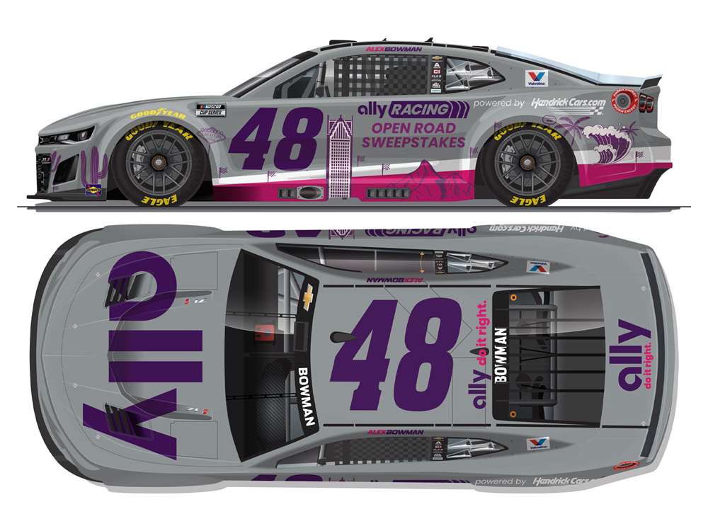 2025 Alex Bowman 1/64th ally "Open Road Sweepstates" Chevrolet