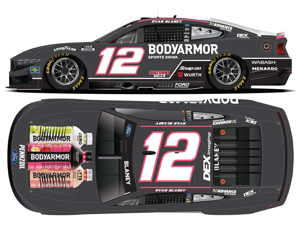 2025 Ryan Blaney 1/64th BodyArmor "Black" Ford