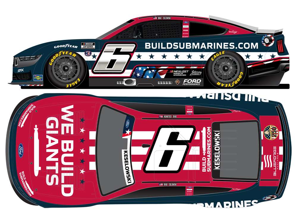 2025 Brad Keselowski 1/64th Buildsubmarines.com "Salutes" Ford