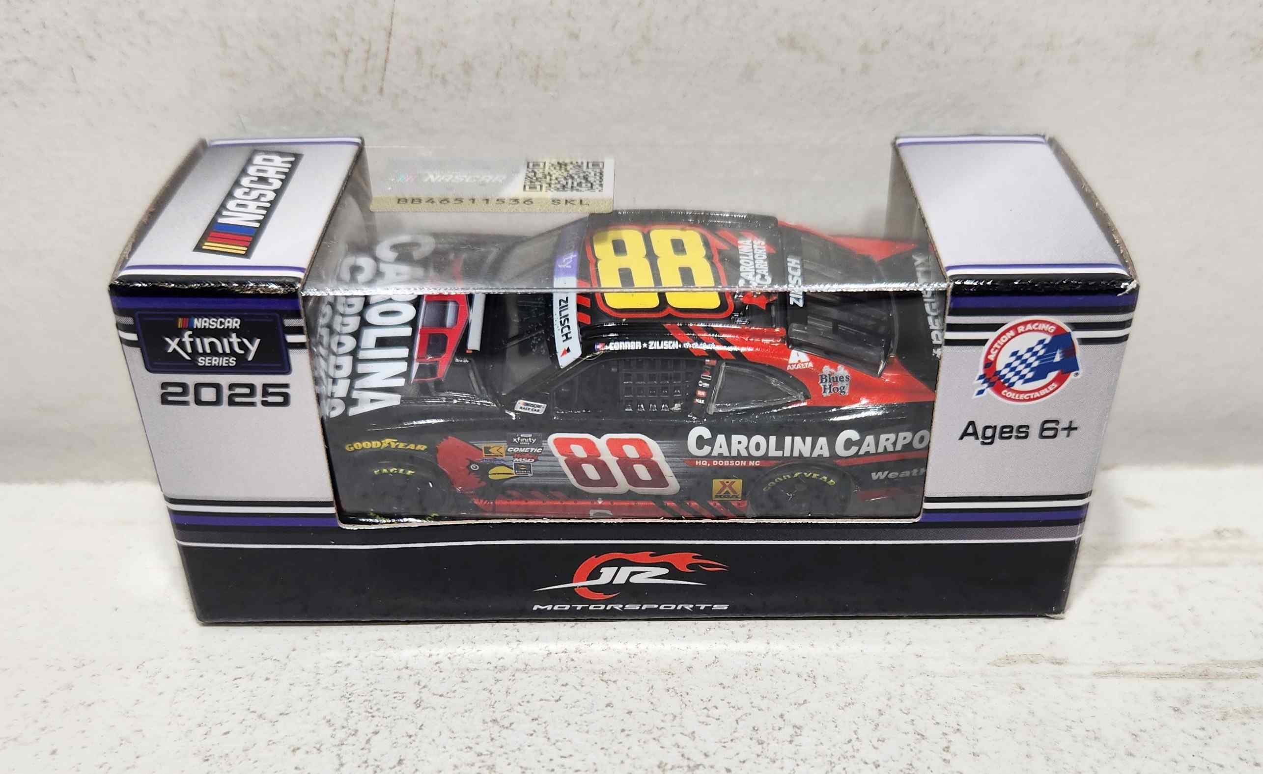 2025 Connor Zilisch 1/64th Carolina Carports "Dover Win""Xfinity Series" Chevrolet 