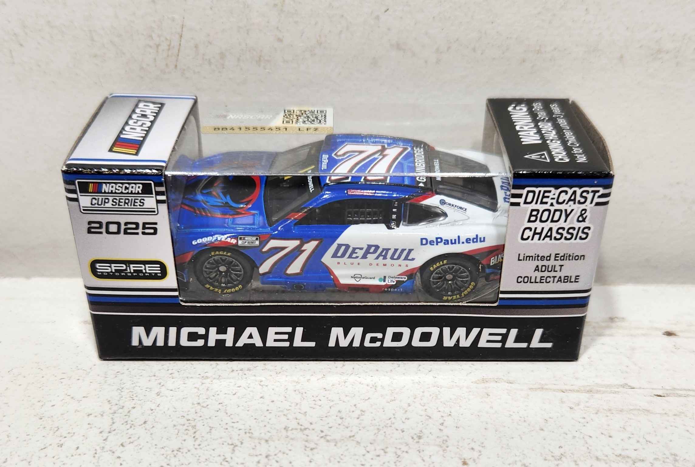 2025 Michael McDowell 1/64th DePaul University Chevrolet