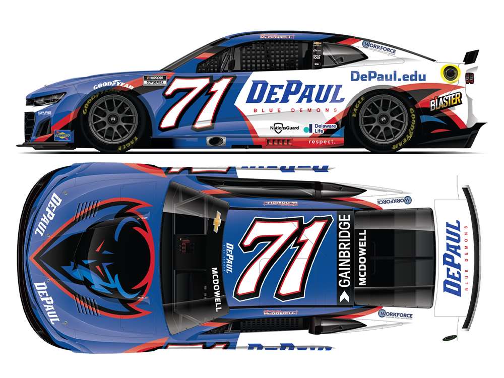 2025 Michael McDowell 1/64th DePaul University Chevrolet