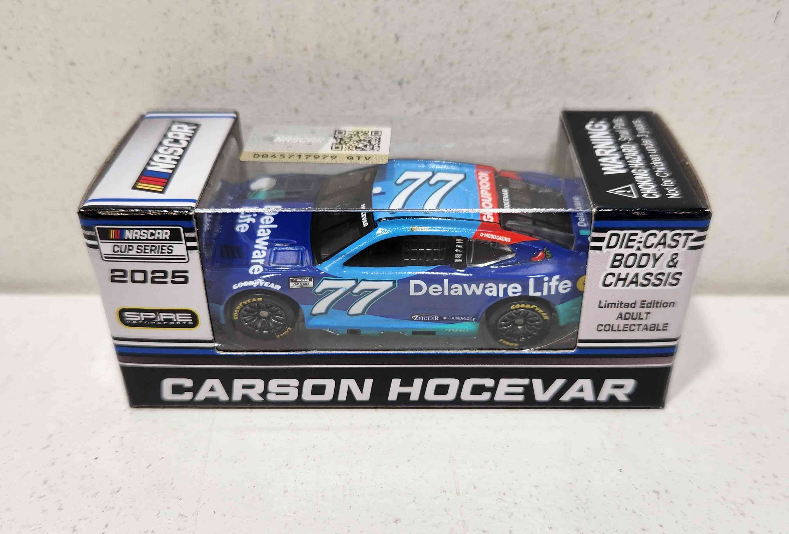 2025 Carson Hocevar 1/64th Delaware Life Chevrolet